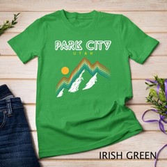 Park City Utah – USA hiking and climbing 1980s Retro Unisex T-shirt