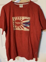 Vintage Triumph Motorcycles Mens Sz XL T-Shirt Red