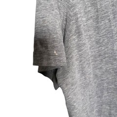 Apt 9 Shirt Men’s Large Gray V-Neck Short Sleeve Solid Basic Premier Flex Top