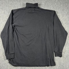 Polo Sport Ralph Lauren Mens Black Turtleneck Long Sleeve Shirt Logo Size Large