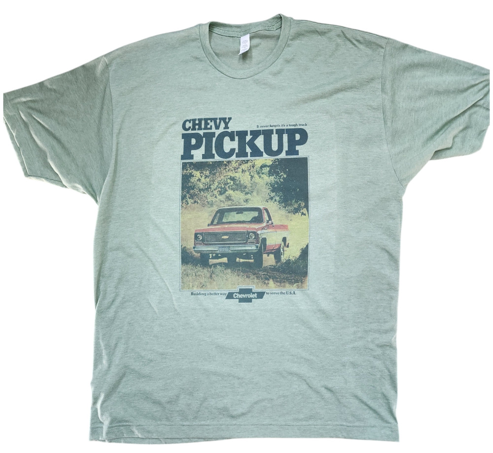 Classic Chevy Pickup Truck Men’s T-Shirt color vintage green