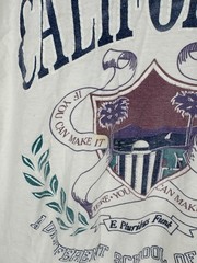 Vintage Single Stitch California T-Shirt “A Different School of Thought” XL F4