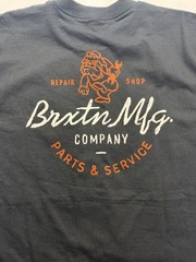 Brixton Mfg Parts and Service Standard Fit Mens SS T Shirt Sz L Bulldog B070