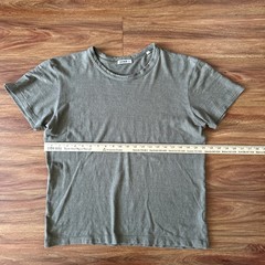 Buck Mason Men’s M 55% Yuma Hemp Blend Short Sleeve T-Shirt Olive