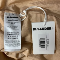 JIL SANDER Size XL Pink Peach Polyamide Silk Camp Short Sleeve Shirt