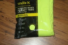 NIP Wall Working Man’s Pocket Tees S/S Hi-Vis Yellow – XL – 2 Pack