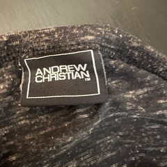 Andrew Christian T Shirt 20″ armpit to armpit Cotton/rayon blend No size