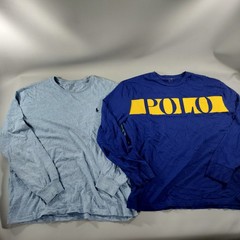 Lot of 10 Henley Crew Neck Pull Over Long Sleeve T-shirts Mens Size M/L/XL