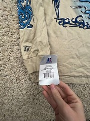 Reno Nevada Men T-Shirt Medium Beige Graphic 2013 Motorcycle Bike Rally 19th