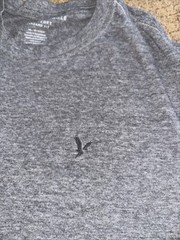 Men’s American Eagle Super Soft Feel Classic tee Shirt Gray beige Lot 2 XS Set