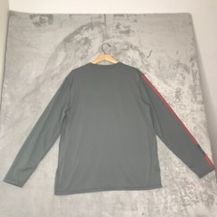 Gerry Shirt Men XL Grey Red Crew Outdoor Casual Stretch Base Layer Logo Adult