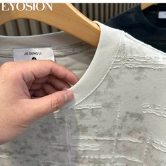 Men Distressed Tie-Dye Short Sleeve T-Shirt Textured Casual Summer Crewneck Tee