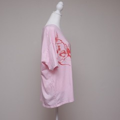 Way To Celebrate Pink Cupid T-Shirt Womens XLarge Oversized Angel Cherub Graphic