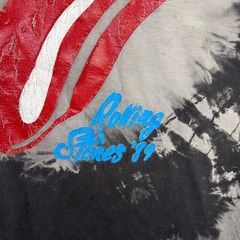 Vintage Rolling Stones Shirt Mens Large Black 1989 Steel Wheels Tour Faded 80s