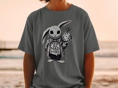Alice in Wonderland T-Shirt: We’re All Mad Here – White Rabbit Graphic Tee