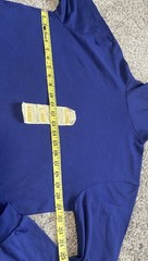 Vintage Fruit Of The Loom Turtle Neck Shirt Women XL Blue Longsleeve 1997 USA