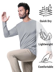 Men’s UPF 50+ Sun Protection UV Shirts Long Sleeve Quick Dry Summer Casual Tops
