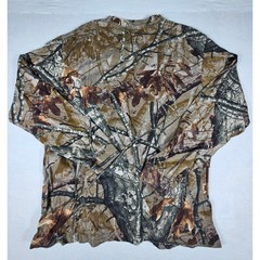 Fusion 3D Camo Long Sleeve Hunting T-Shirt Mens Woodland Tree Print Chest Pocket