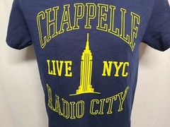 2017 Dave Chappelle Radio City Music Hall NYC Adult Small Blue TShirt