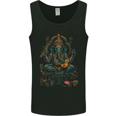 Ganesha Hindu God Ganapati Elephant Mens Vest Tank Top