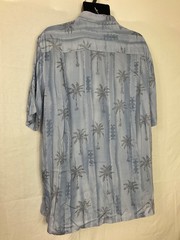Batik Bay Light Blue Hawaiian Print Button Down Shirt Men’s Size XL NWT