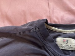 Tyndale FR Henley Shirt Mens XL Blue Long Sleeve Flame Fire Resistant Workwear