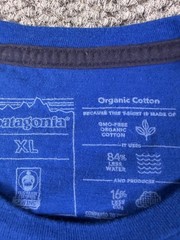 Patagonia Shirt Mens XL Blue Save Our Home Planet Graphic Tee Organic Cotton