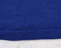 Mens Lacoste Short Sleeve T Shirt Blue XL Bad Condition Holes
