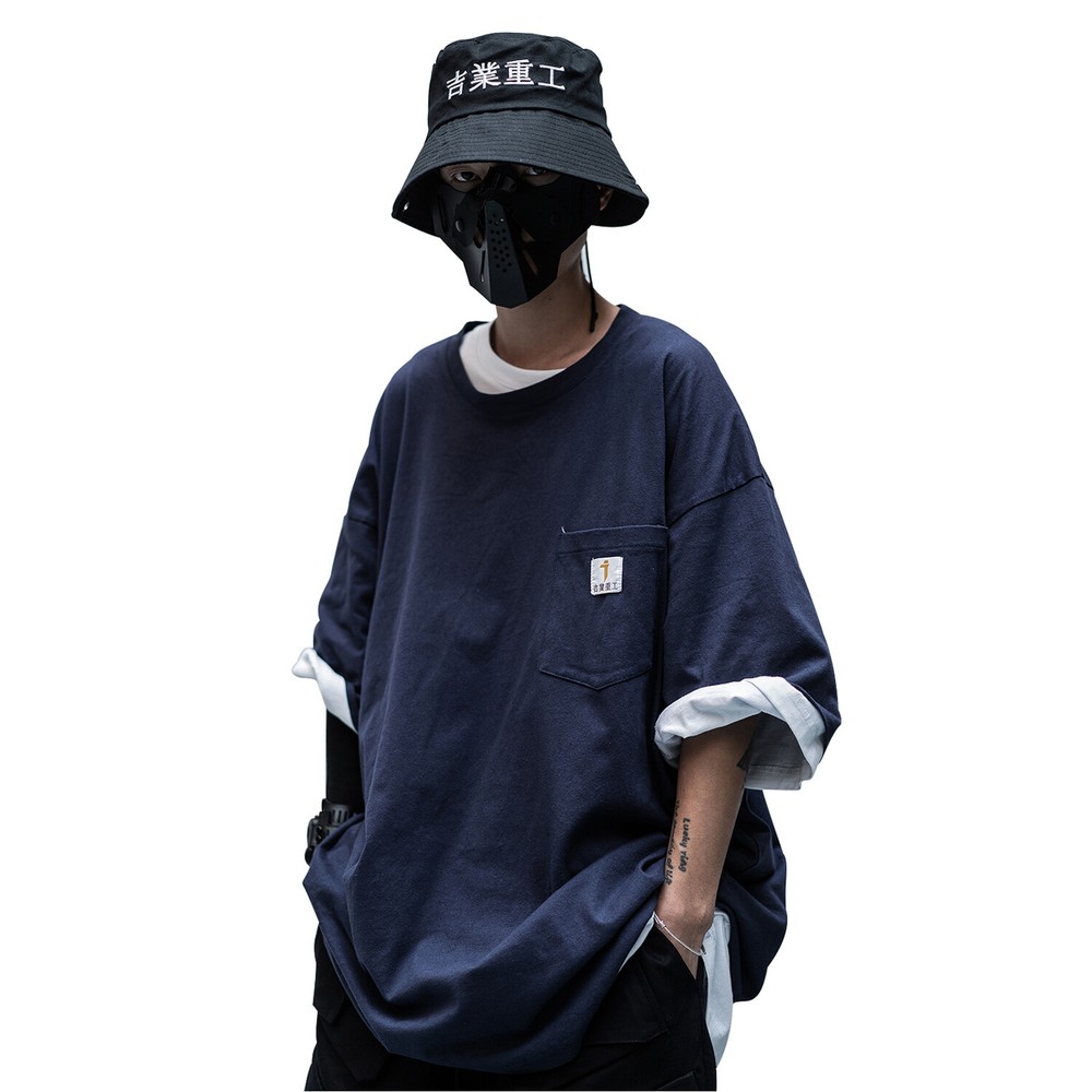 MFCT Men’s Streetwear Urban Crewneck Relaxed T-shirt Half Sleeves Tee