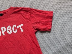 Vintage B.U.M Respect Shirt Mens Medium Red Dragon Single Stitch 1998 90s Y2K