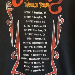 WWE Elias Graphic T-Shirt Walking With Elias World Tour Guitar Black Medium