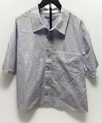 Hudson Rex Shirt Mens XL Blue Stripe Short Sleeve Button Down NWT $145 MSRP