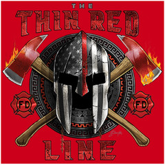 T-SHIRT-FIREFIGHTER-THIN RED LINE
