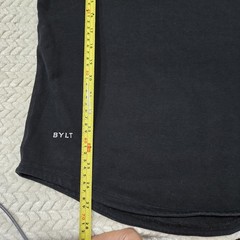 BYLT Premium Basics Drop Cut Lux T-Shirt Men’s Medium Black