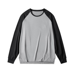 Color Block Pullover Athletic Top Polyester Fabric Contrast Panel Design