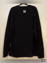 Vintage Coogi 1969 Black Long Sleeve Crew Neck Pocket Knit Cotton Shirt Men’s XL