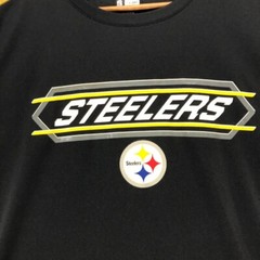 Team Apparel Steelers T-Shirt NFL Football Gray Sleeve XL/XG