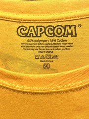Capcom Street Fighter T Shirt Men’s 5XL Ryu Large 2 Sided Graphic Print Yellow