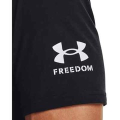 Under Armour Shirt Men’s Black UA Freedom Flag Big Logo USA sz Small NWT $30