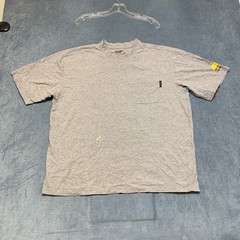 Wolverine T Shirt Mens XL Heather Gray Cotton Crew Neck Chest Pocket Summer