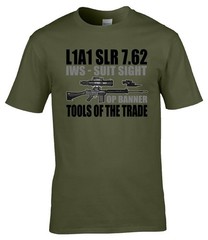 L1A1 SLR 7.62 IWS Suit Sight OP Banner Military Veteran T-Shirt Gift