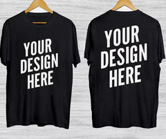 Personalized Custom Print Your Logo Photo Custom Made Shirt, 2-sided shirt