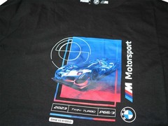 Puma BMW MMS Car Graphic Tee 2 Black BMW Motorsport T-Shirt Fan Jersey M-3XL