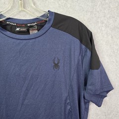 Spyder T Shirt Men’s Sz S Performance Short Sleeve Blue