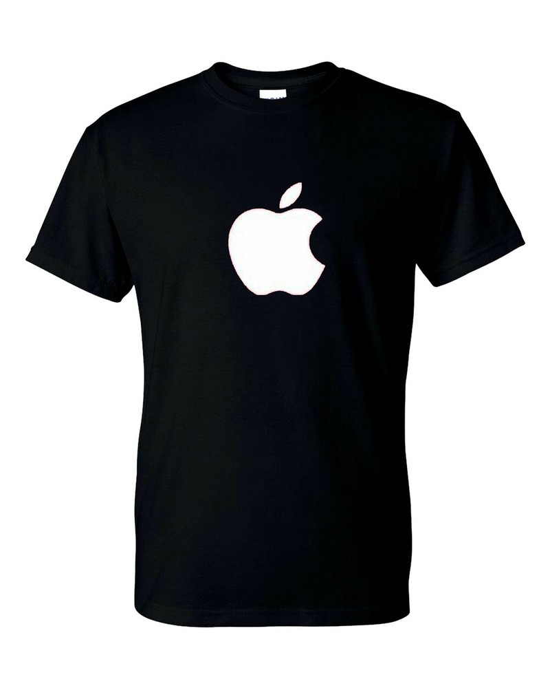 Apple Logo T-Shirt Unisex Cotton Crew Neck | 9 Colors S-XL Casual Tee