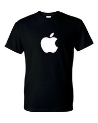 Apple Logo T-Shirt Unisex Cotton Crew Neck | 9 Colors S-XL Casual Tee