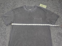 Men’s Crew Neck T Shirts 5 Pack SMALL Black Charcoal Pocket Relaxed Goodfellow
