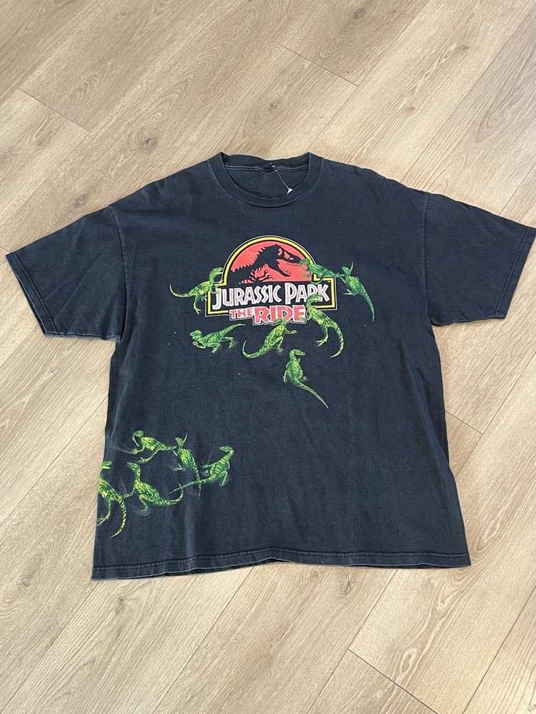 90s Universal Studios Hollywood Jurassic Park The Ride Wraparound Sz XL