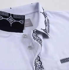Men’s Luxurious Fine Cotton Polo Shirt,Italian Style,Stretch M to 3XL…..A6.A