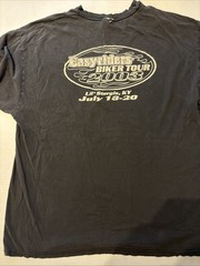 Vintage Easyriders Graphic Tee Mens 2XL Biker Shirt 2003 Rodeo Horses See Pics